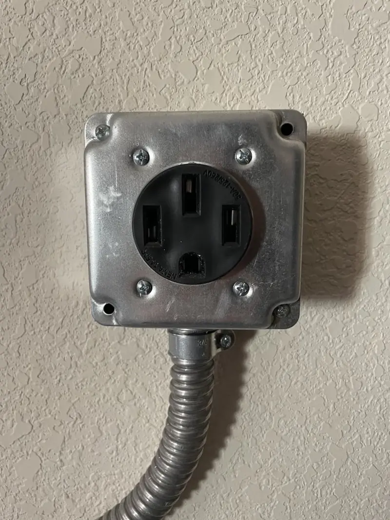 NEMA 14-50 outlet installed for Smart Home Electrical in Richwood